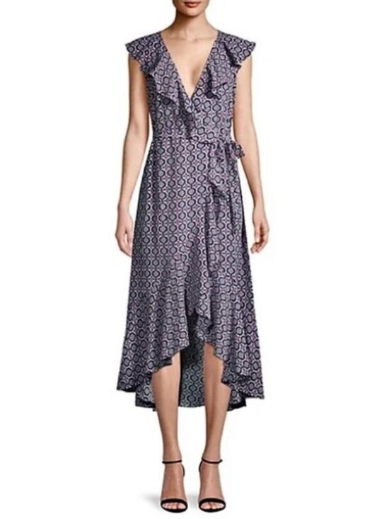 Max Studio Dresses & Skirts - MAX STUDIO | 1X | 52” Heart Floral Printed Ruffled Airy Gauze Coastal Wrap Dress